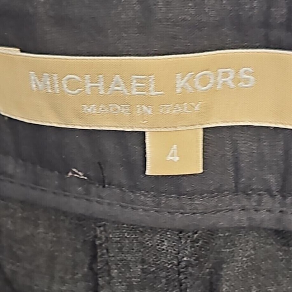 Michael Kors Linen Black Wide‎ Leg Palazzo Pants Made in Italy Size 4 ($288) - Picture 4 of 11